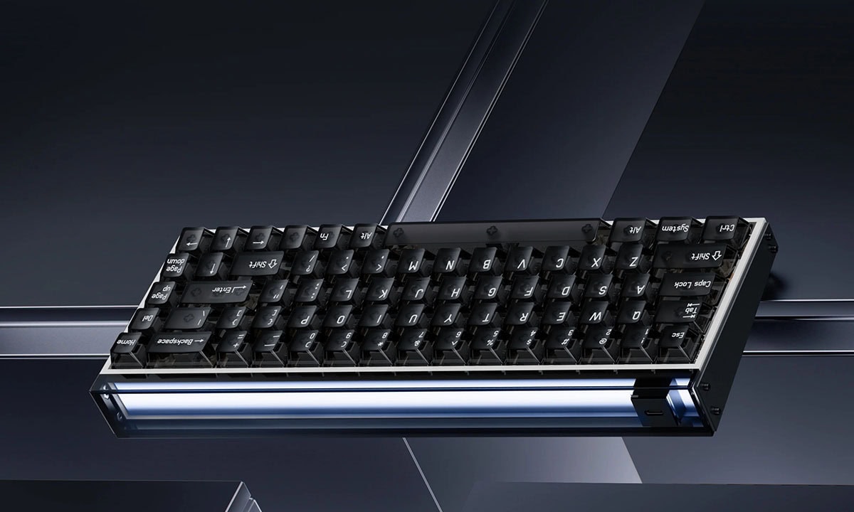 MelGeek MADE68 PRO+ Pink Light Gaming Klavye H1