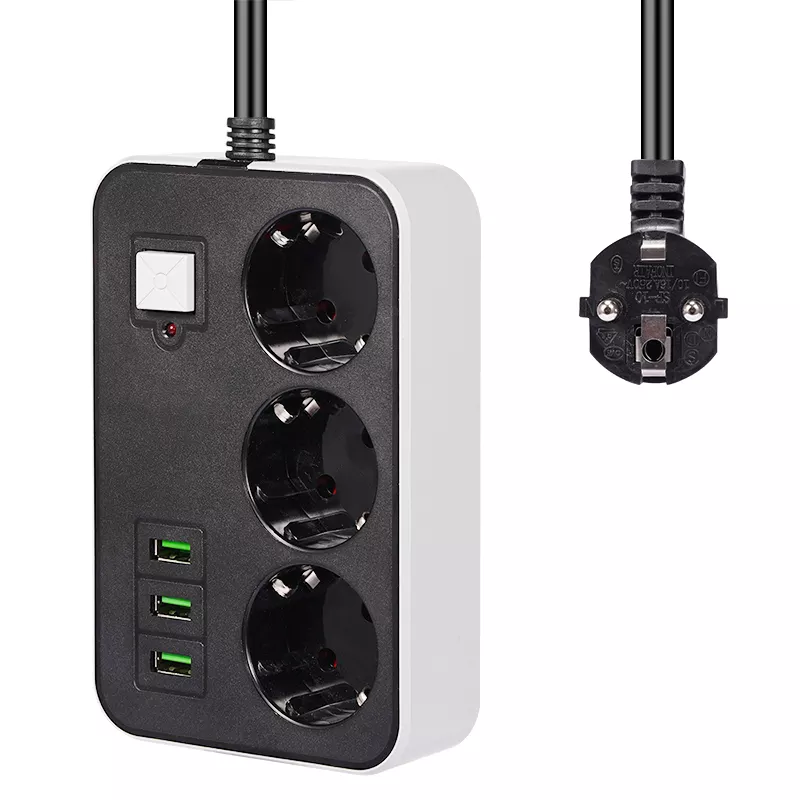 ANKAVERSE 3 USB’li 3’lü 1.8 m Akım Korumalı Priz