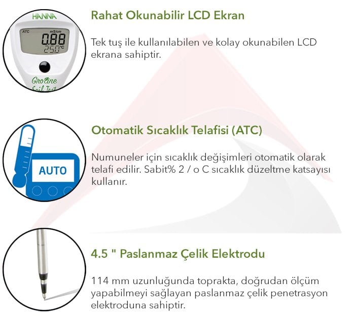 HANNA HI98331 toprak sıcaklık ölçer