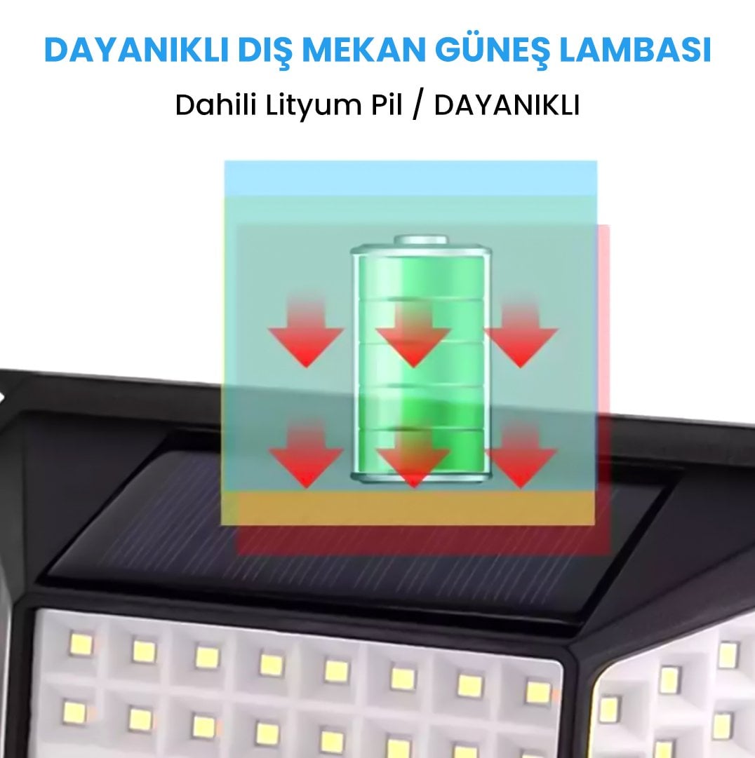 Powermaster Sensörlü Smd Ledli Solar Lamba YT-109 Görsel