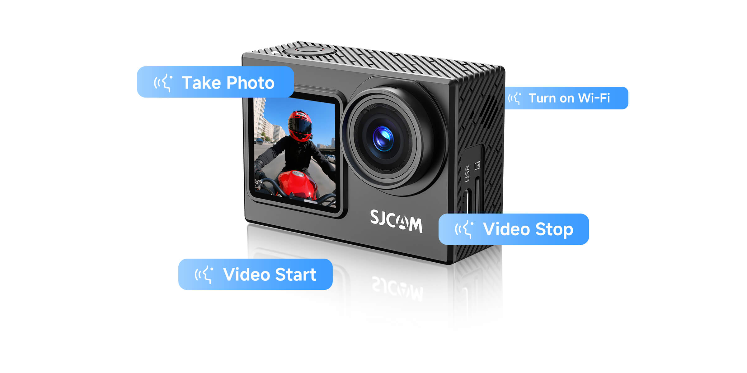 SJCAM SJ6 Ultra çok dilli ses kontrolü