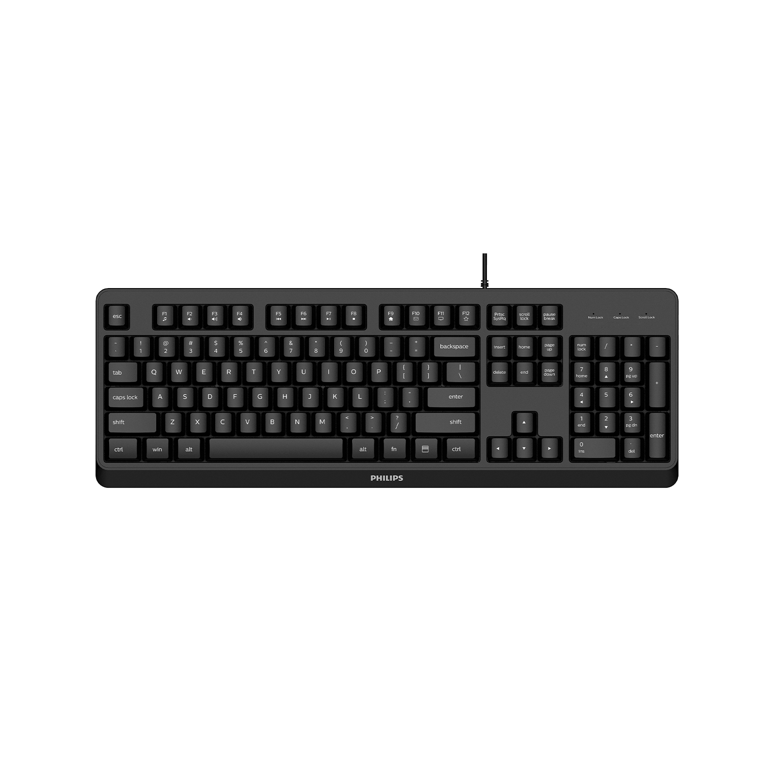 PHILIPS KABLOLU KLAVYE SPK6207BLB SİYAH
