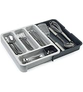 Joseph Joseph 85042 DrawerStore Genişletilebilir Çatal Kaşık Bıçak Tepsisi, Gri