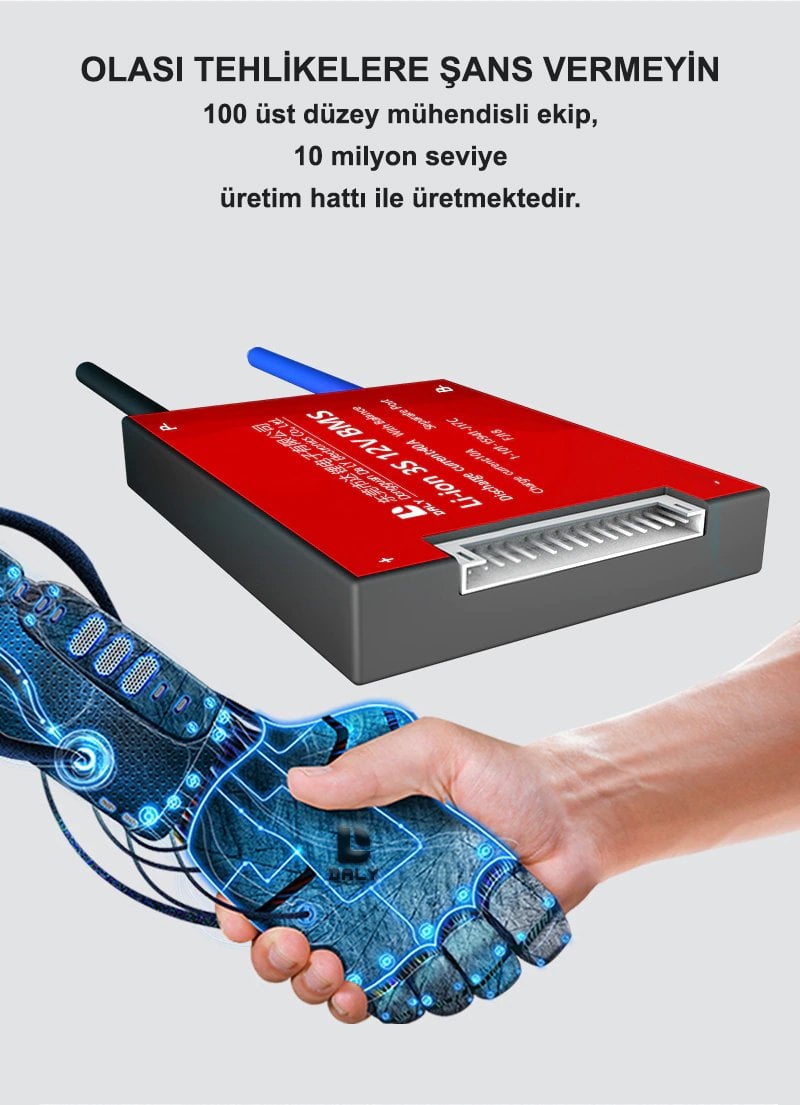 Daly Bms 13S 48V Deşarj 25A -Şarj 10A Balanslı Pil Koruma Modülü