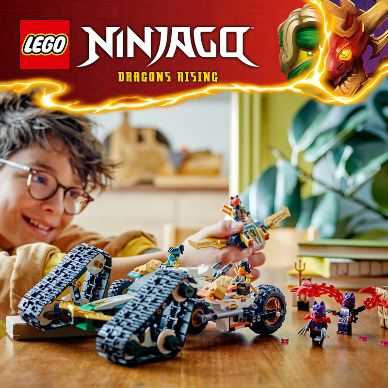 LEGO® NINJAGO® 4’ü 1 arada araç oyun seti