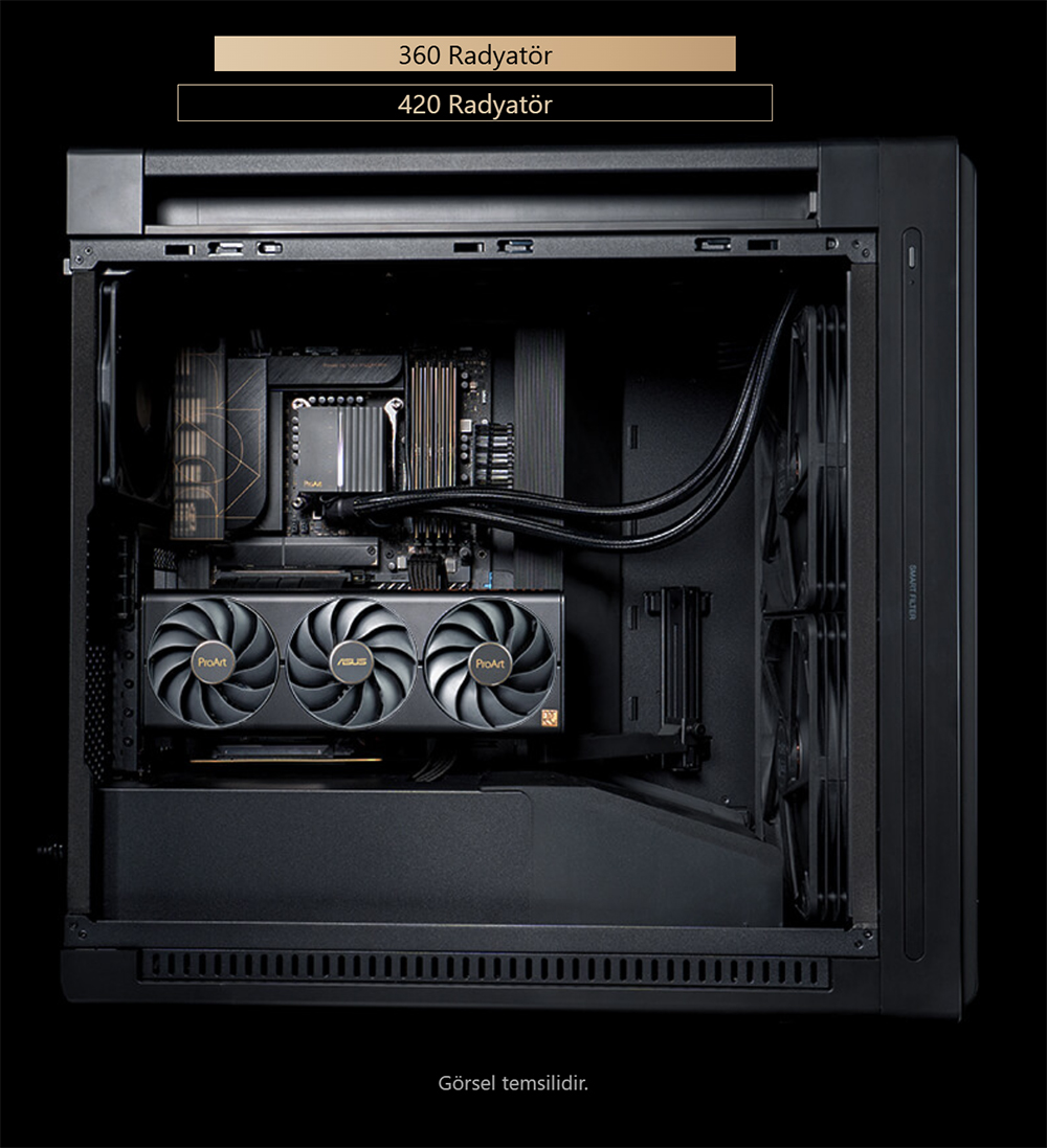 proart pa602 wood edition - metal panel