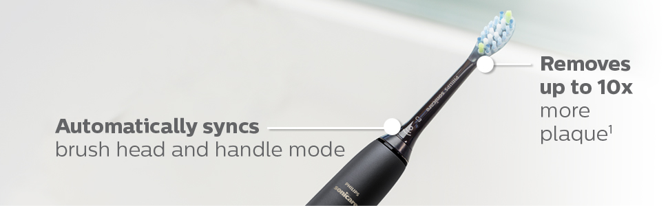 black tooth brush and brush head