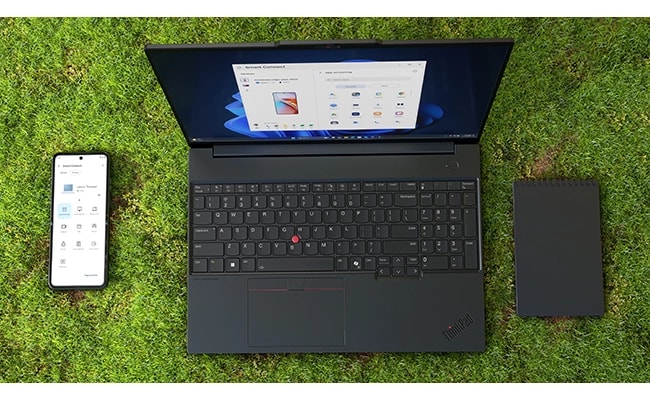 Lenovo ThinkPad E16 Gen 3 (16” Intel) dizüstü bilgisayar, sorunsuz işlemler ve işlevsellik için çok yönlü bağlantı noktaları ve hızlı WiFi ile kesintisiz bağlantı sunar.