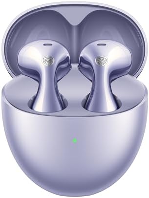 HUAWEI FreeBuds 6 Kablosuz Kulaklık – Konforlu ve Kulak Yapısına Uygun Tasarım, Çift Sürücülü Gerçek Ses Deneyimi, Açık Tasarımlı Aktif Gürültü Engelleme, 36 Saat Pil Ömrü, IP54 Suya Dayanıklılık, Mor