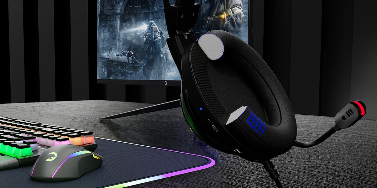 GamePower Kugon Siyah 7.1 Surround Rainbow Gaming Kulaklık