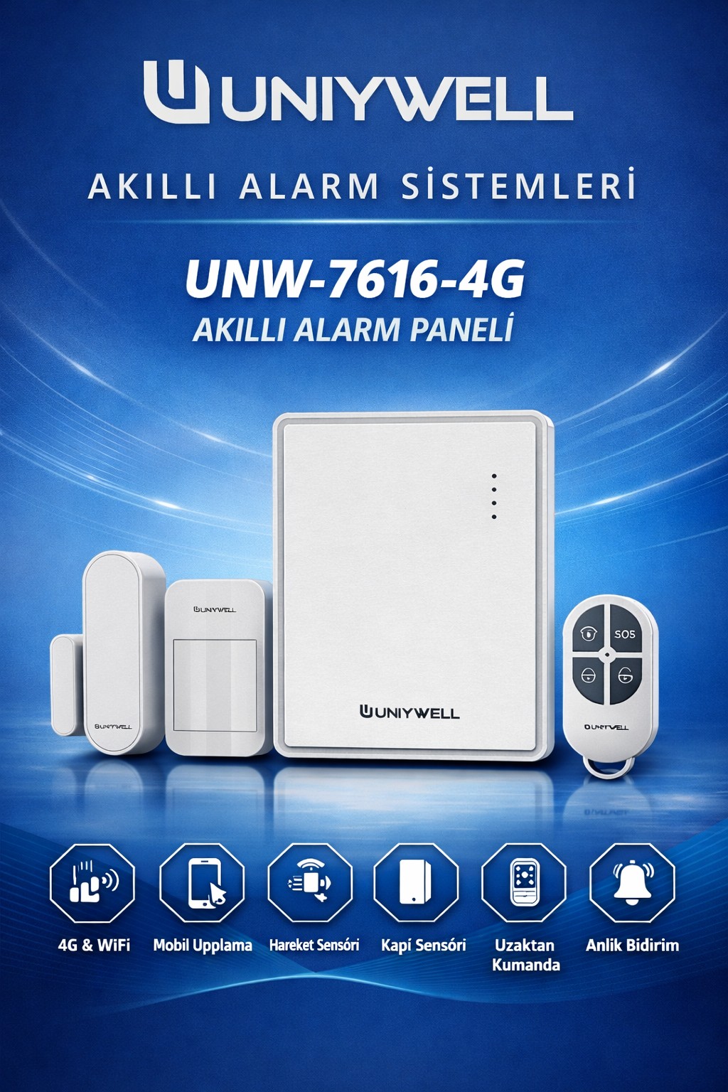UNIYWELL 7616 AKILLI ALARM SET