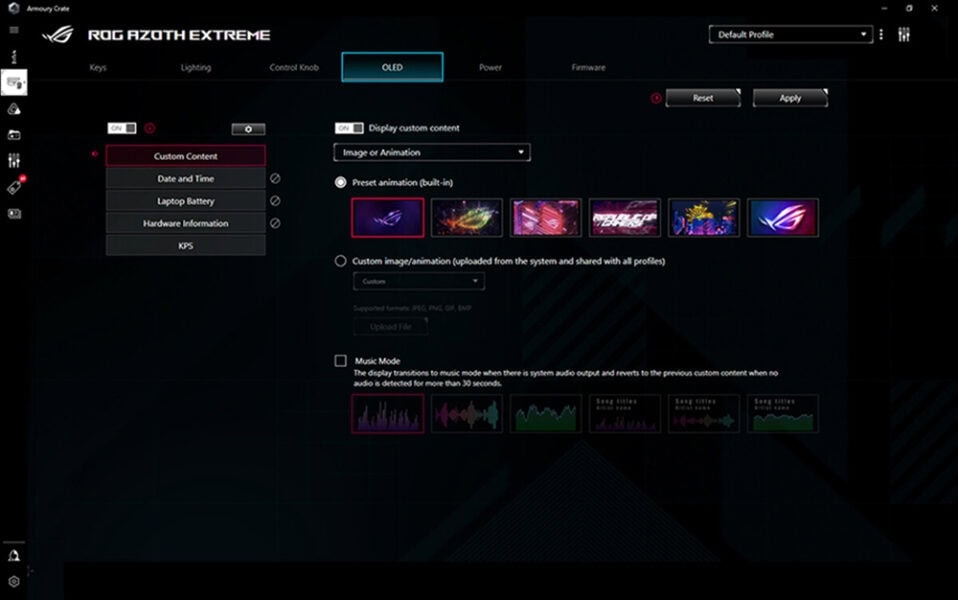 ASUS ROG Azoth Extreme ROG NX Snow Switch Gaming Klavye h20