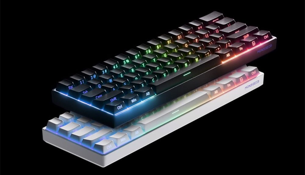 Akko Monsgeek Fun60 Ultra Shine Through Black Gaming Klavye H1