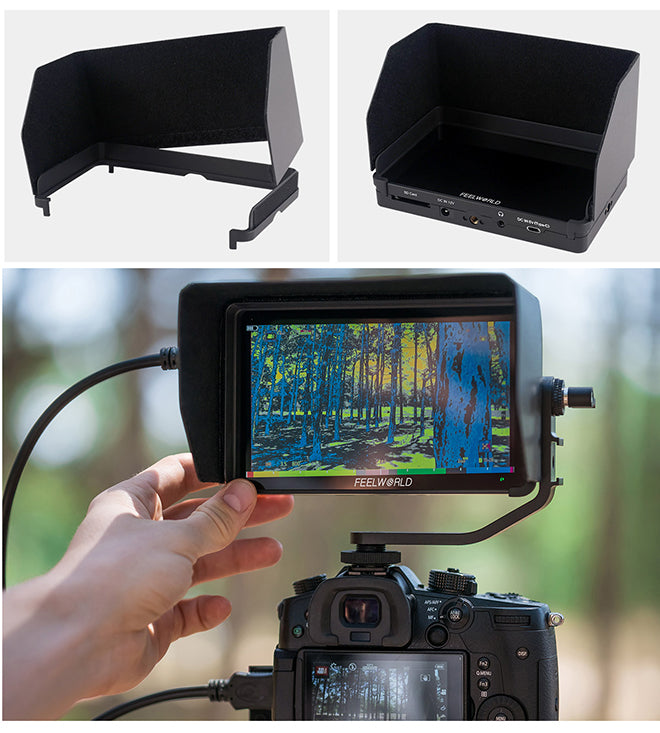 güneşlik ile monitör