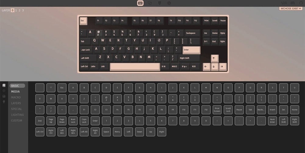 Mchose Gx87 Klavye H6