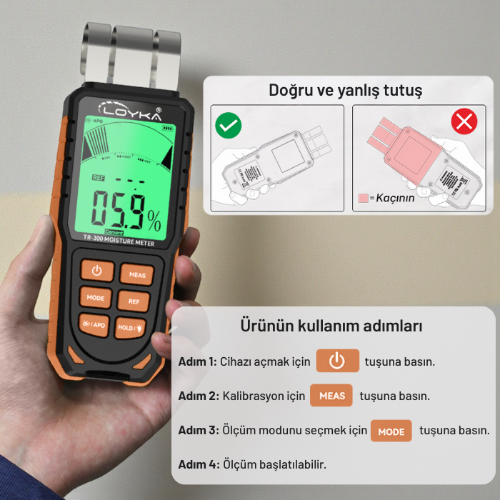 alçı / sıva nem ölçümü