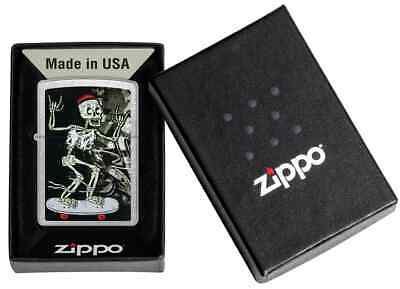 Zippo 48911, Skateboard Skeleton Design, Street Chrome Finish Lighter, NEW | eBay