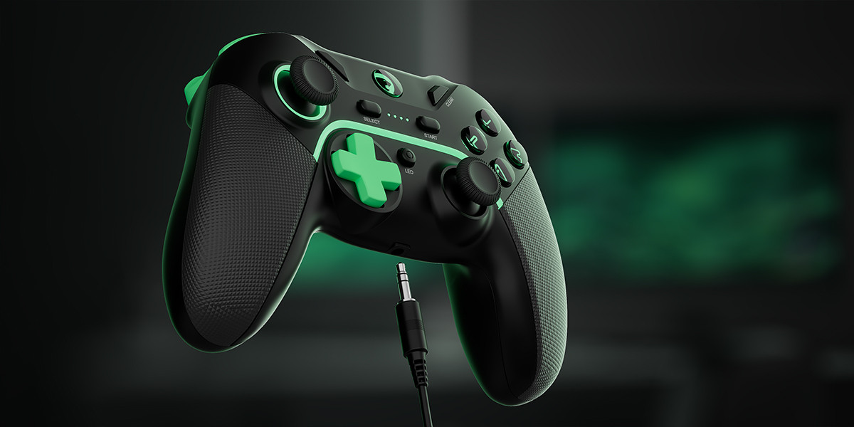 GamePower Vitrus Hall Effect Joystickli Kablosuz Siyah Gamepad (2.4G/Bluetooth) (PC Uyumlu)