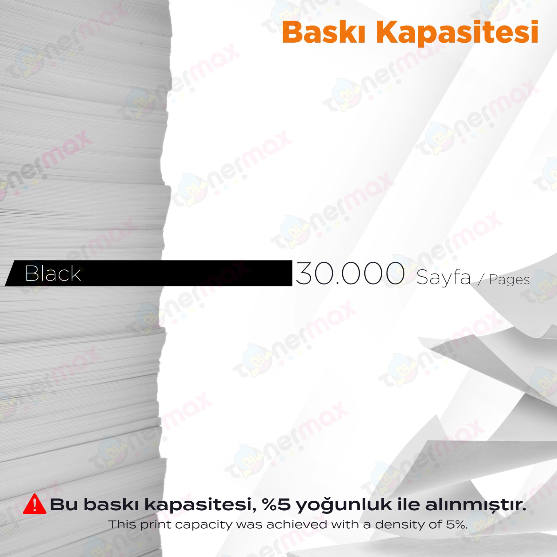 Kyocera TK-8525 Siyah Muadil Toner / TASKalfa 4052ci / 4053ci