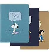 Moleskine Peanuts Cahier (3'lü set), XL, karton kapak, çizgili, farklı renkler