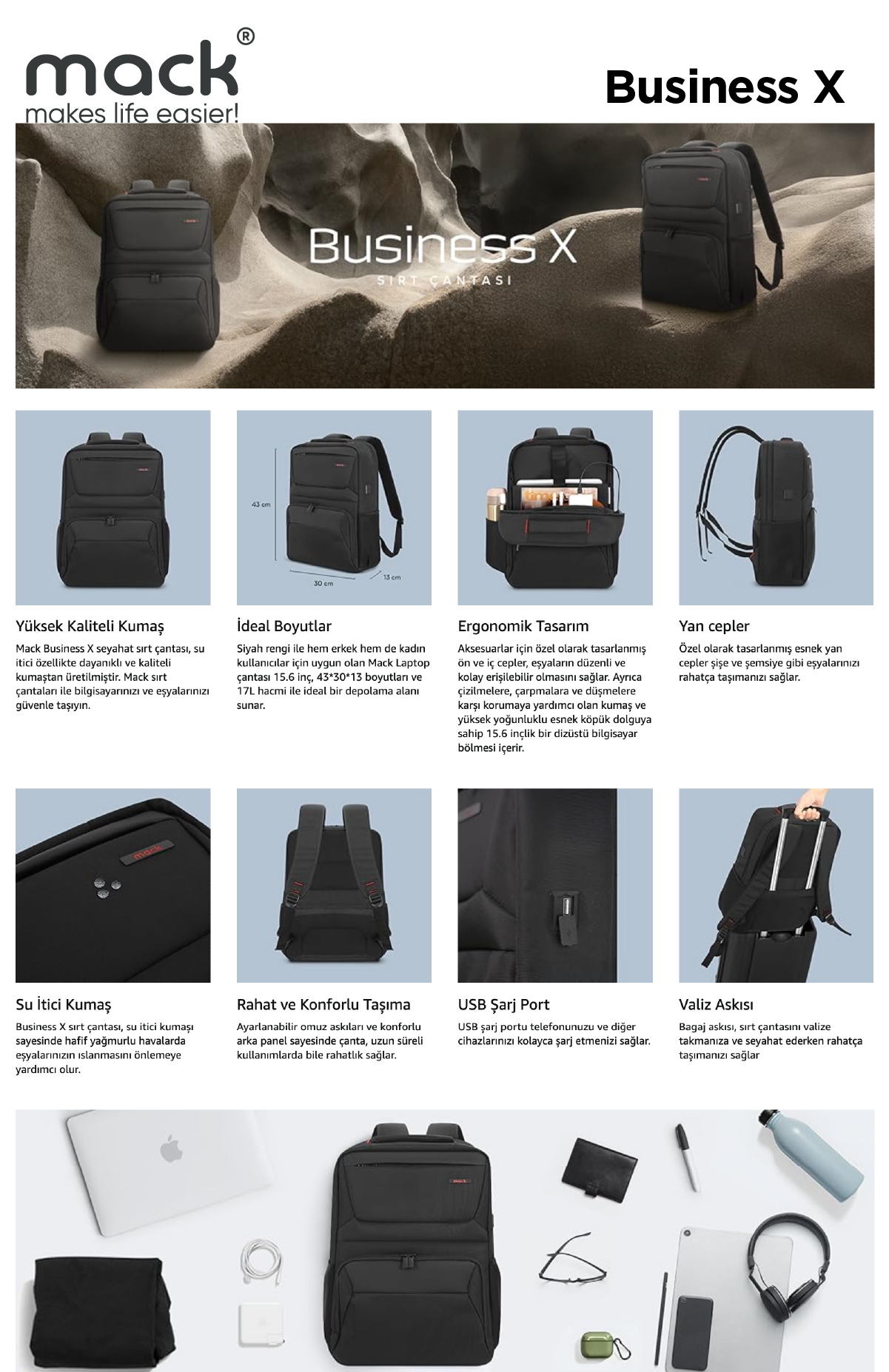 MACK Notebook Çantası