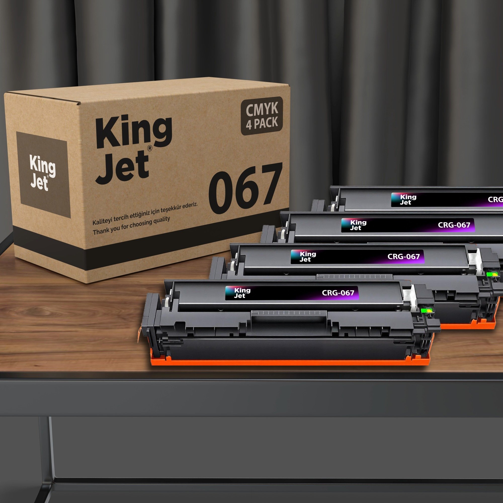 KingJET CRG-067 uyumlu çipli toner 20'li paket