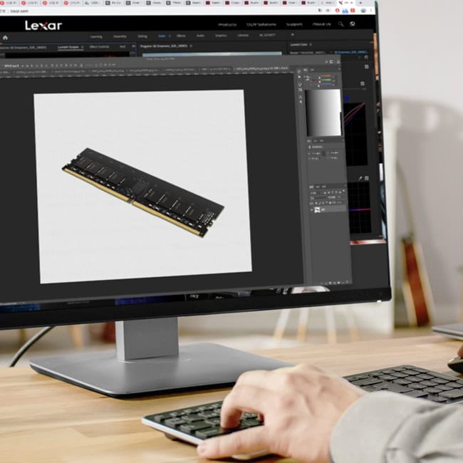 Lexar 8gb (1x8gb) Ddr4 3200mhz Cl22 Ram (ld4au008g B3200gsst) H2