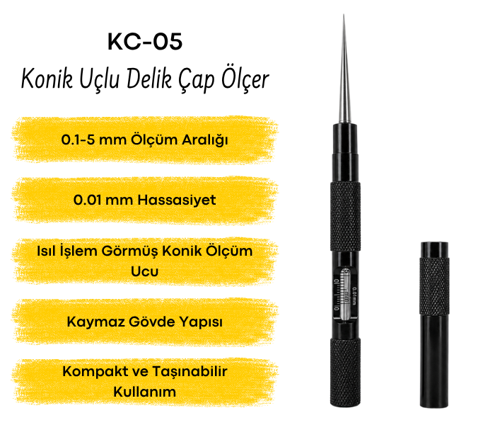 KC-05 konik uçlu delik çap ölçer