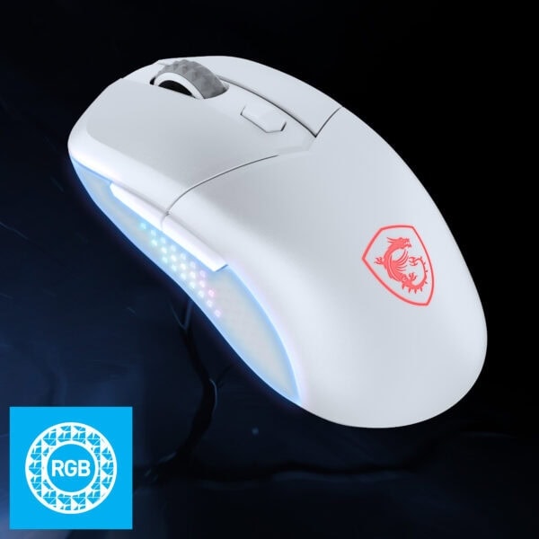 MSI VERSA 300 ELITE W White Gaming Mouse H3