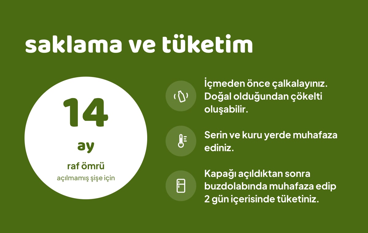 FLAVZ Sıkma Elma Suyu 640 ml bilgi görseli 4