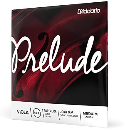 D'Addario J910 MM VIOLA TEL SETİ, PRELUDE, MEDIUM SCALE (15"-16"), M