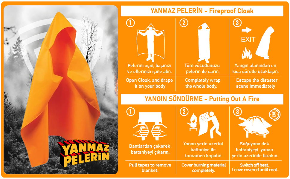 Firstguard Yanmaz Pelerin