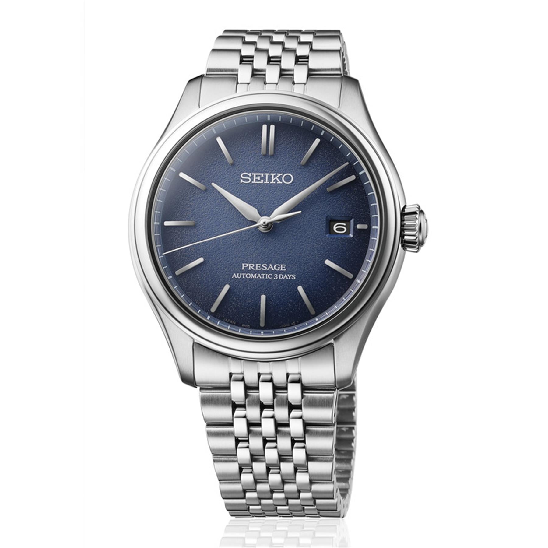 seiko presage ai-ıro japan blue spb525j1 otomatik erkek kol saati