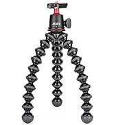 Bilyeli kafa tutuculu ve ayarlanabilir segmentli ayaklara sahip esnek siyah tripod. Kauçuk ayaklar ve kamera montajı için hızlı değiştirme plakasına sahiptir.