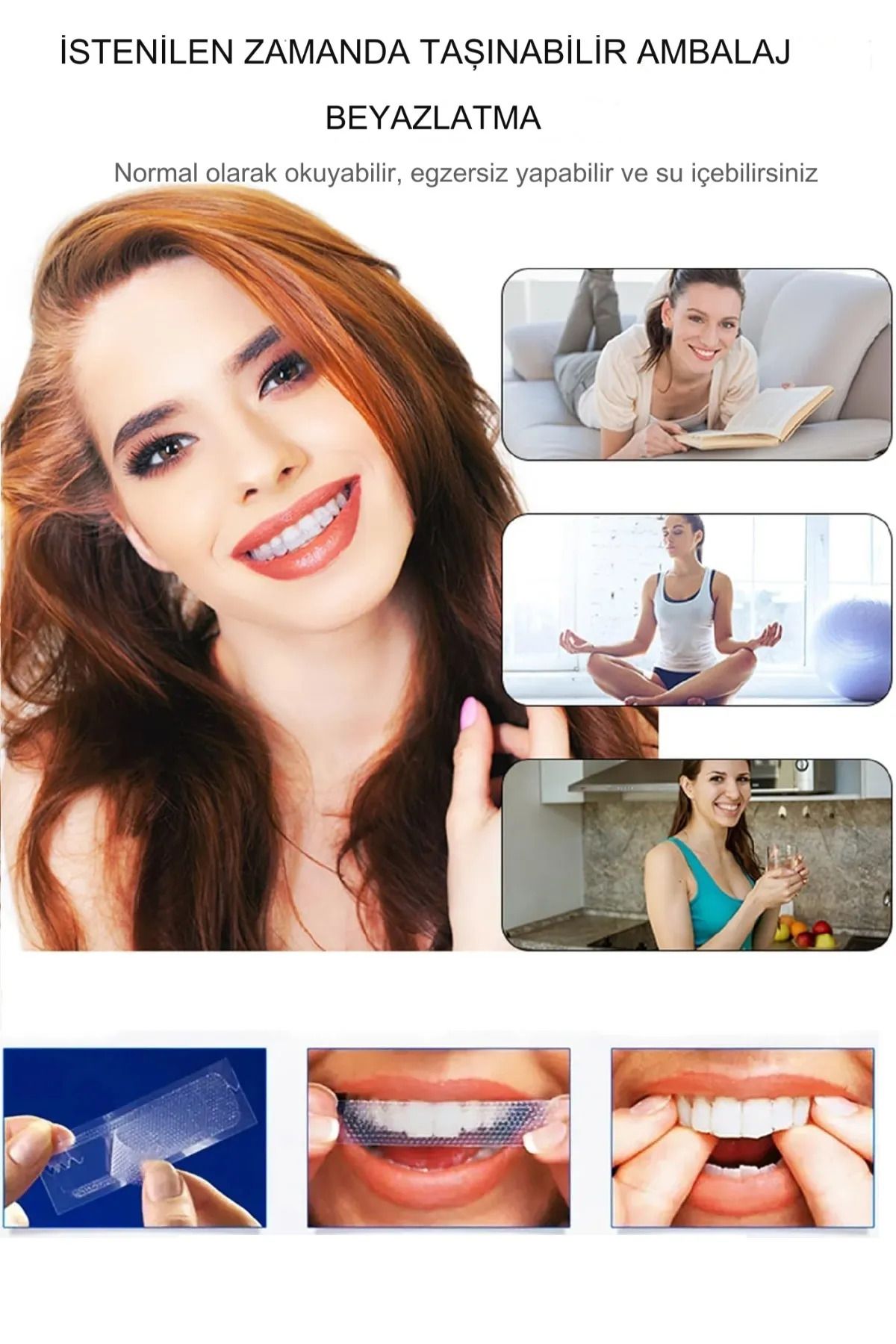Xolo 10 Adet 5 Min-go Diş Beyazlatma Bandı Profesyonel Teeth Whitening Extra Etkili Diş Beyazlatma Bandı