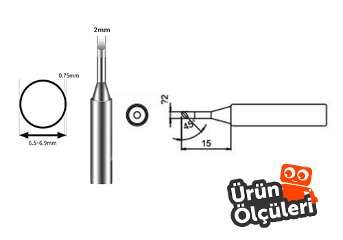 Bakon 600-2C Havya Ucu Ölçüleri