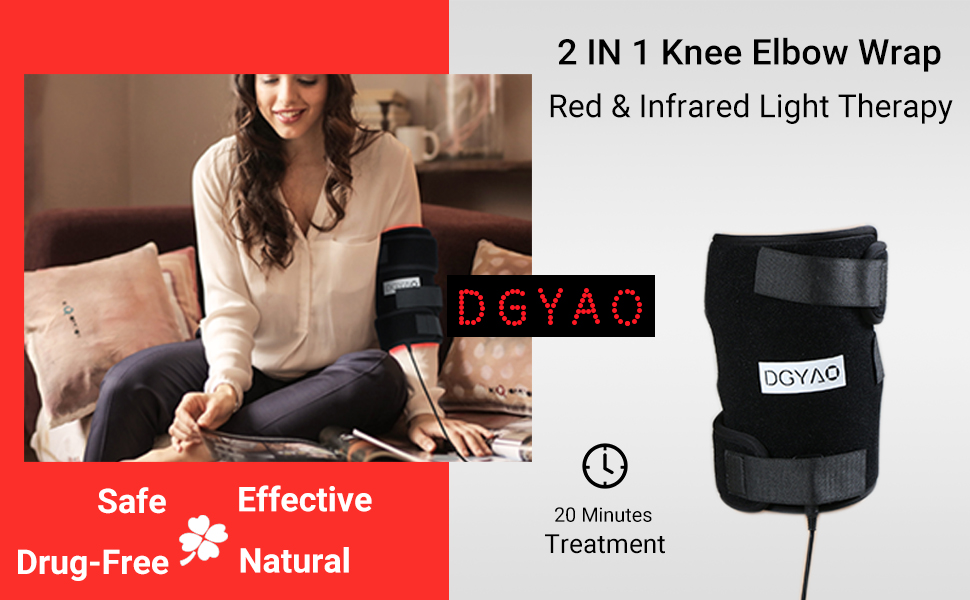 dgyao kızılötesi terapi 2'si 1 arada diz dirsek sargısı