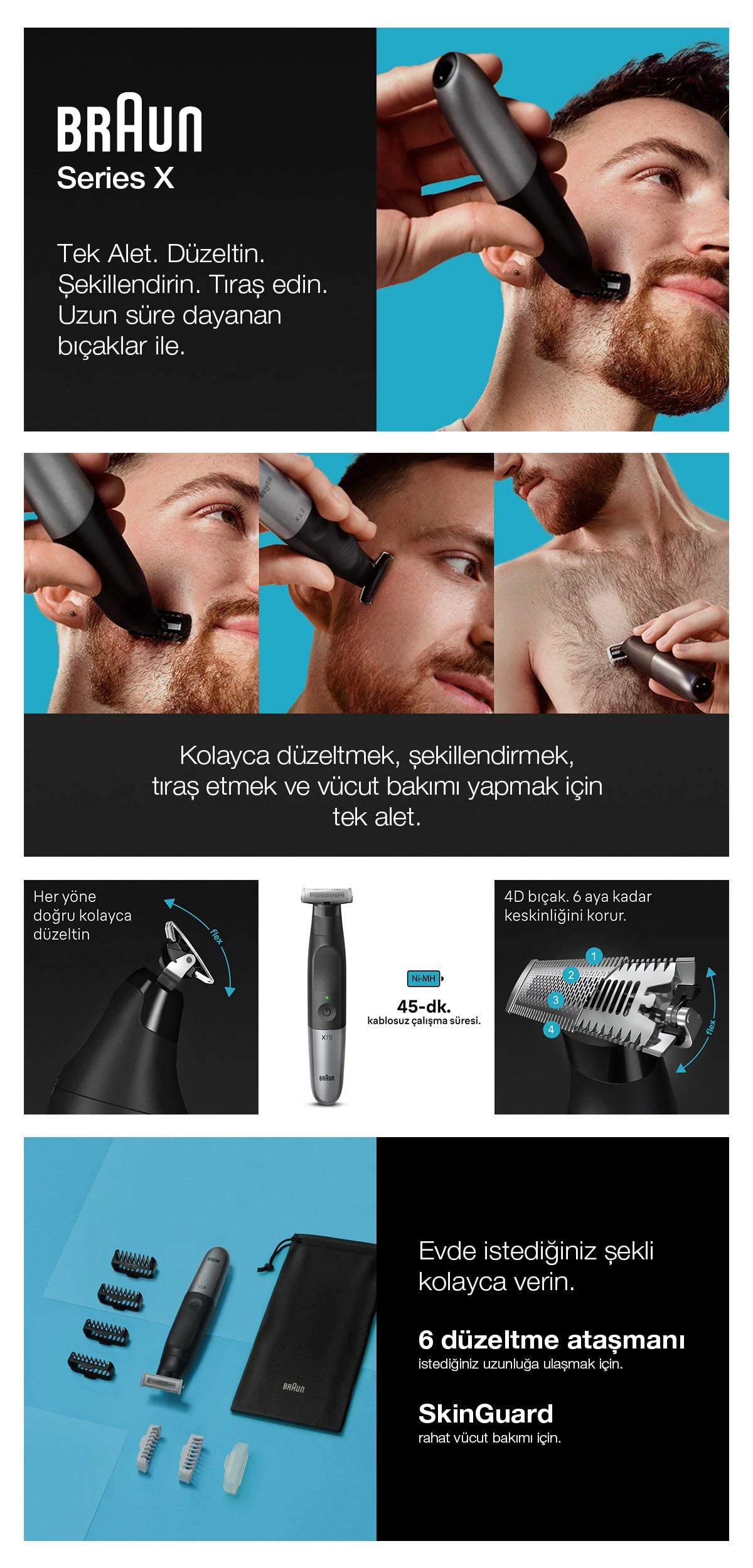 Braun Series x Xt 5200 Sakal Şekillendirme ve Tıraş Makinesi Fiyatı