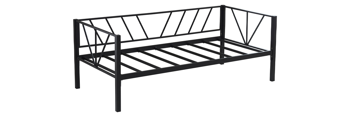 Alchera Daybed Tek Kişilik Beyaz Metal Karyola
