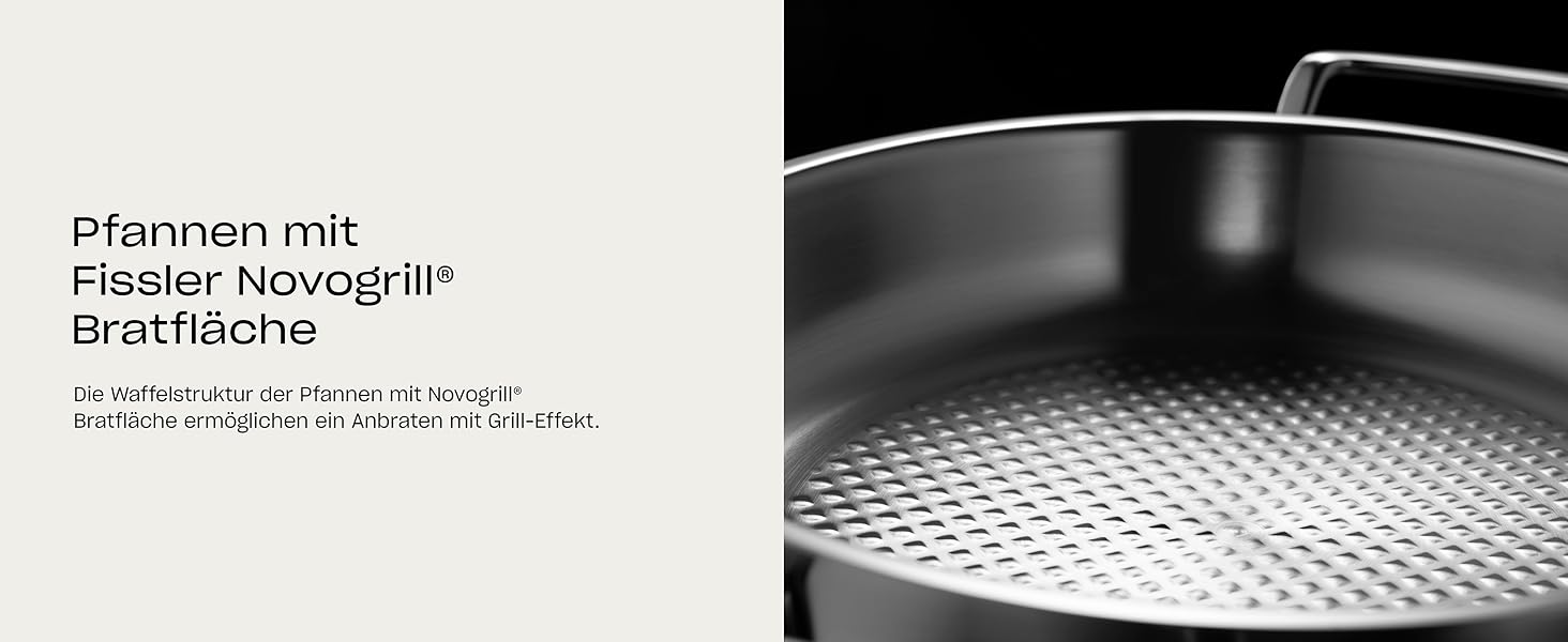 Fissler Original Profi Collection paslanmaz çelik tava, kaplamasız kızartma tavası, biftek için birinci sınıf