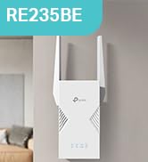 TP-Link RE235BE | BE3600 Wi-Fi 7 Menzil Genişletici | 3.6 Gbps Çift Bant (2882 Mbps + 688 Mbps) |...
