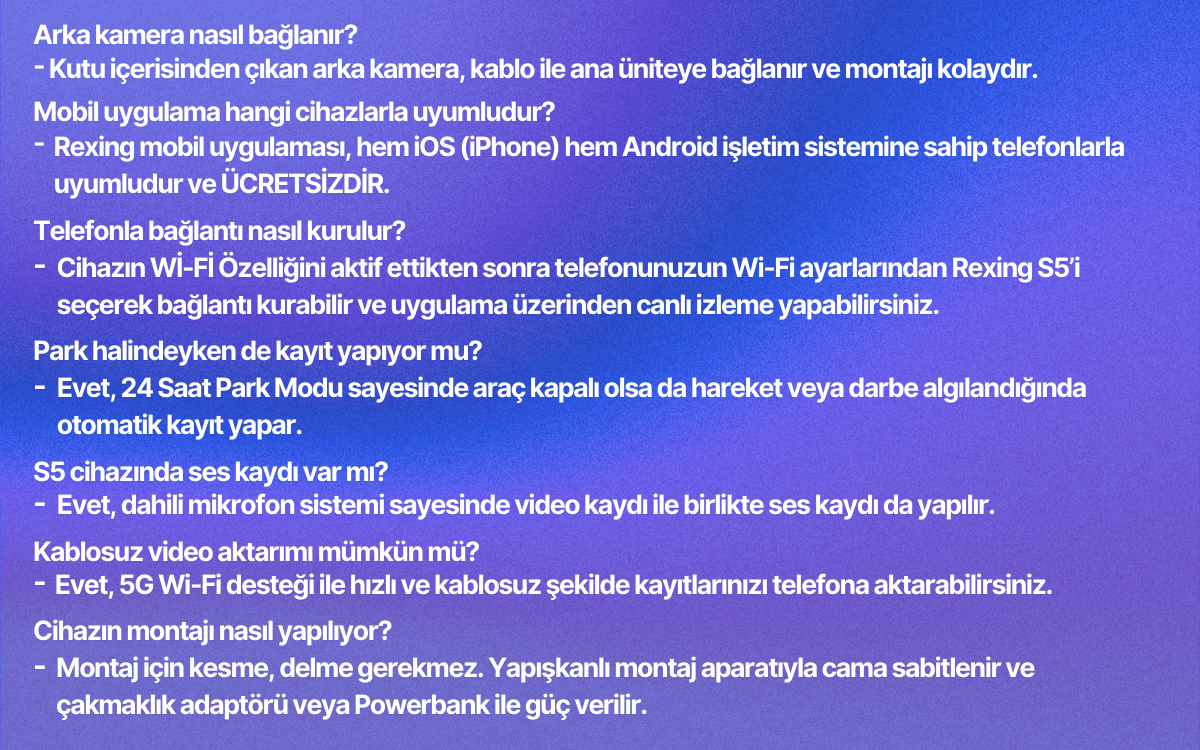 Araç kamerası kullanımı