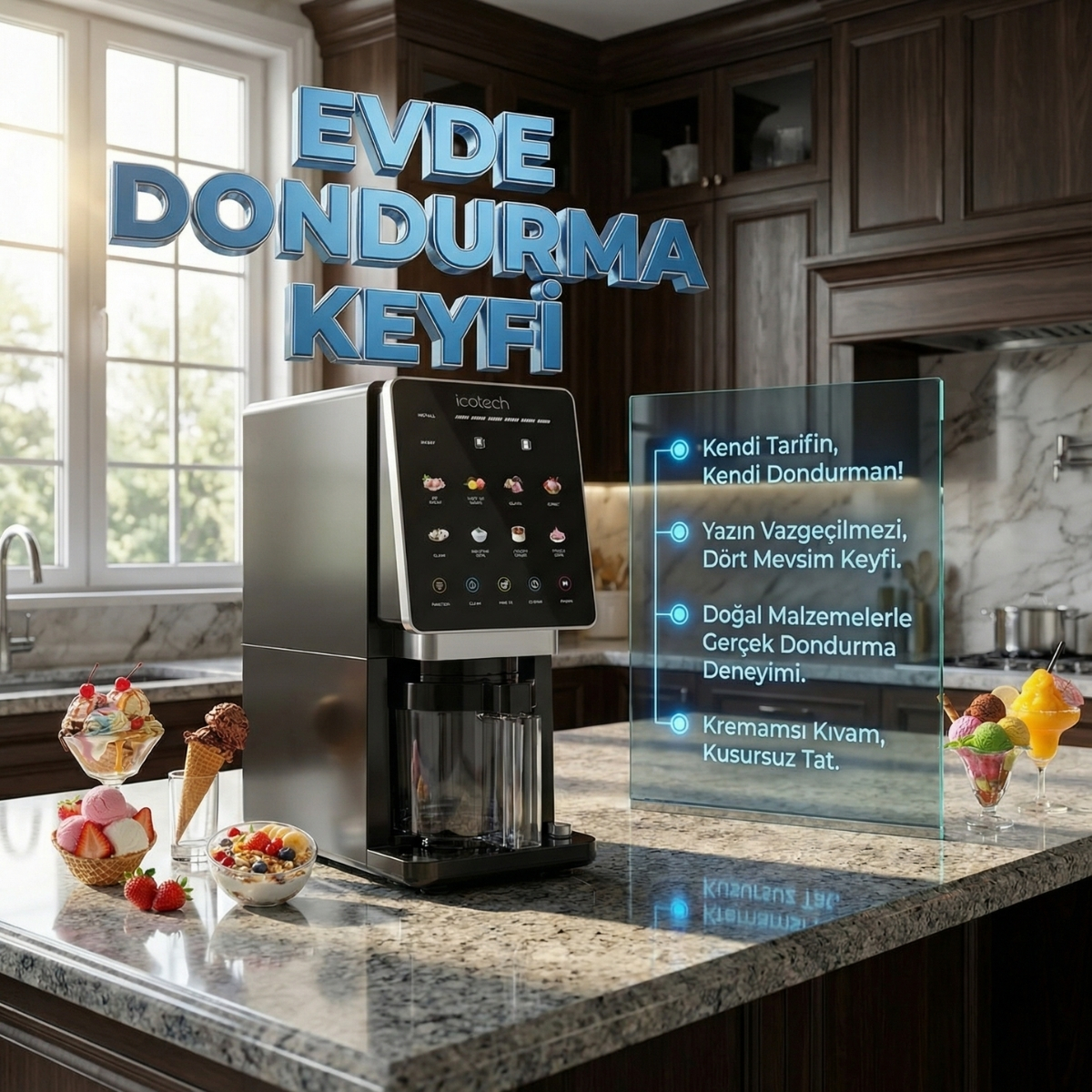 Icotech CM90 Dondurma Makinesi Ürününü İncele - Bilgi Al ve Sipariş Ver