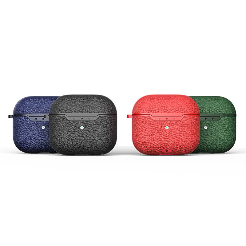 Airpods 4 Deri Görünümlü Askılı Silikon Kılıf