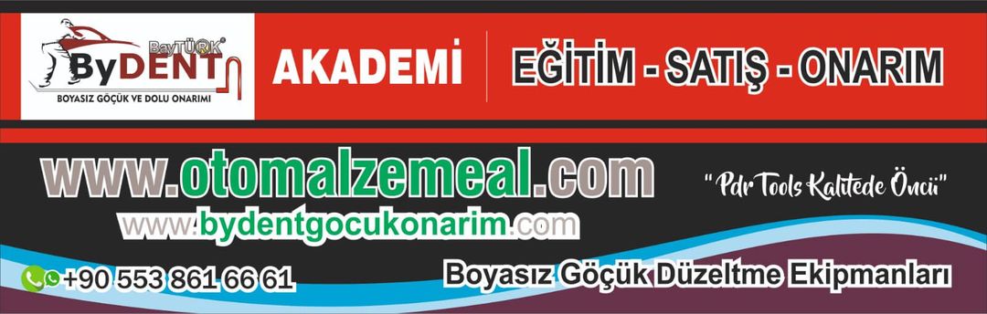 pdr boyasız göçük düzeltme seti, otomalzemeal, bydent,  göçük onarım eğitimi, sertifikalı göçük onarım eğitimi, göçük düzeltme seti