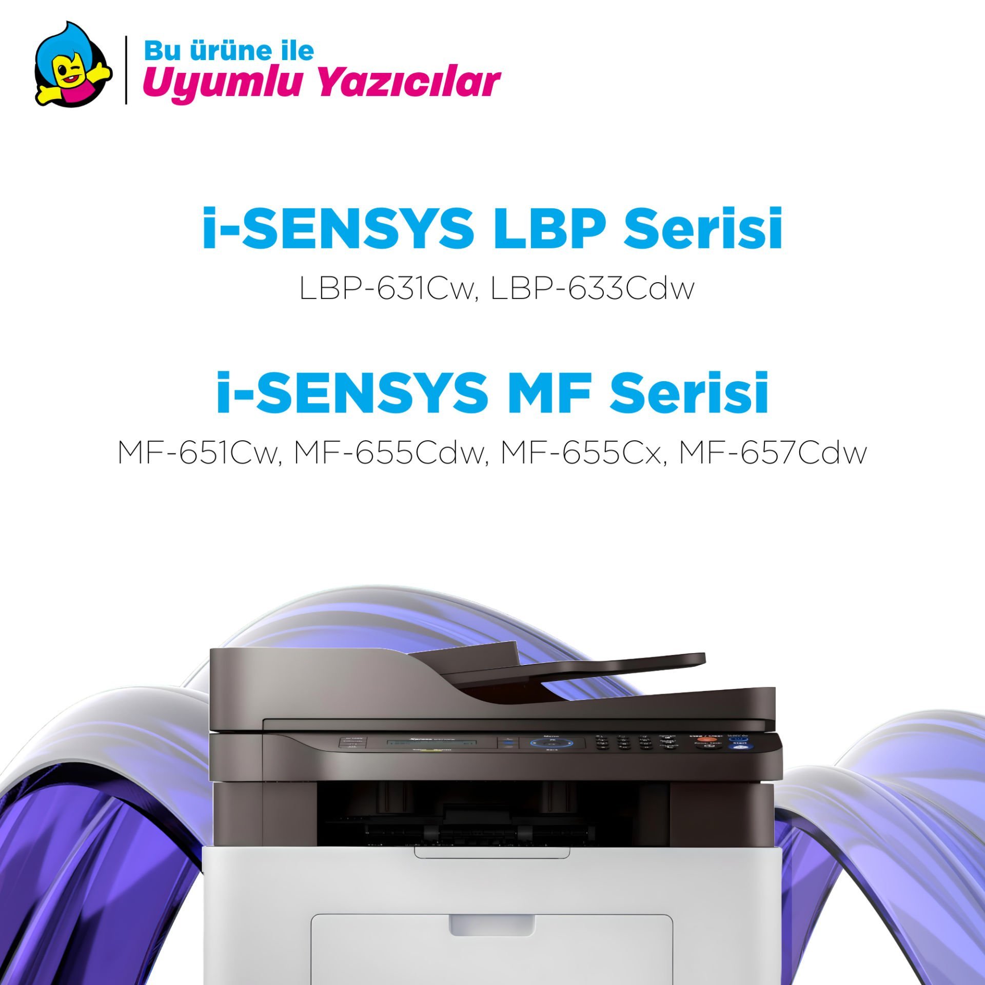 Canon CRG-067 Muadil Toner Takım / LBP-631Cw - LBP-633Cdw - MF-651Cw - MF-655Cdw - MF-655Cx - MF-657Cdw