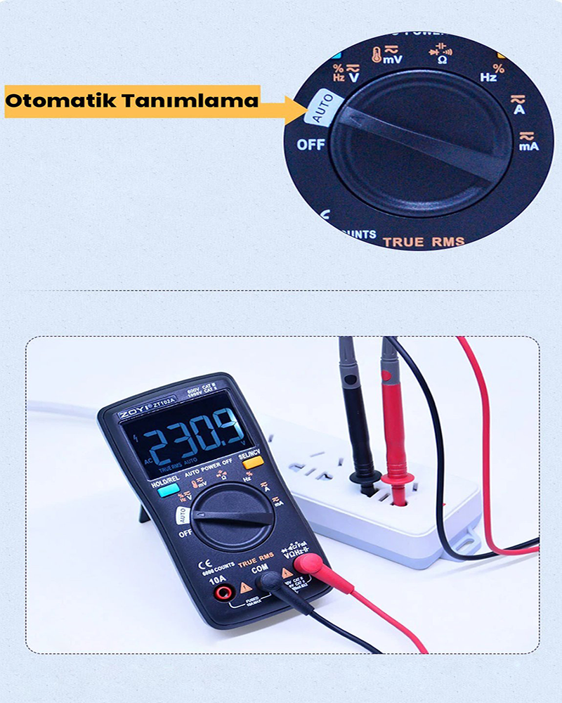 Zoyi ZT-102A Dijital Ölçü Aleti Fiyatı - Taksit Seçenekleri