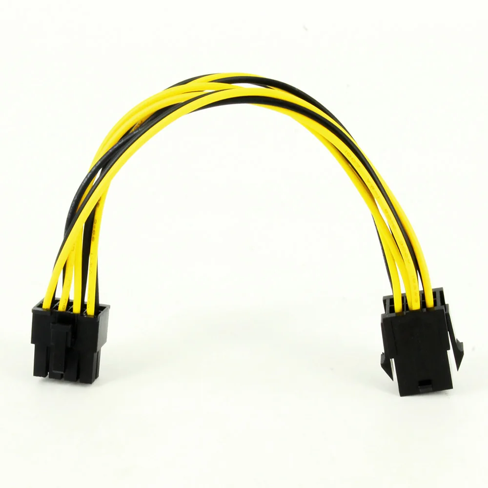 KPC1363_3_JONSNOW 8 Pin Male to 6 Pin Female Molex IDE Express Power Extension Cable Adapter for CPU Video Card PCI-E Power
