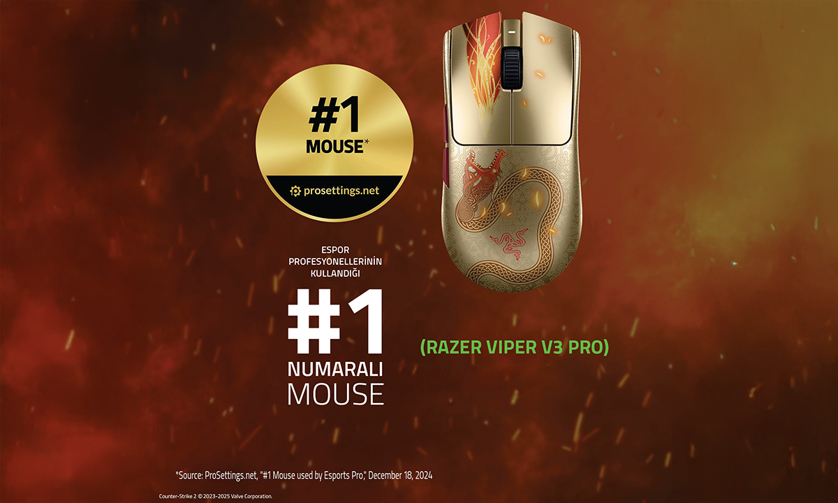 Razer Viper V3 Pro – Counter Strike 2 Dragon Lore Edition 8k Fiyatı