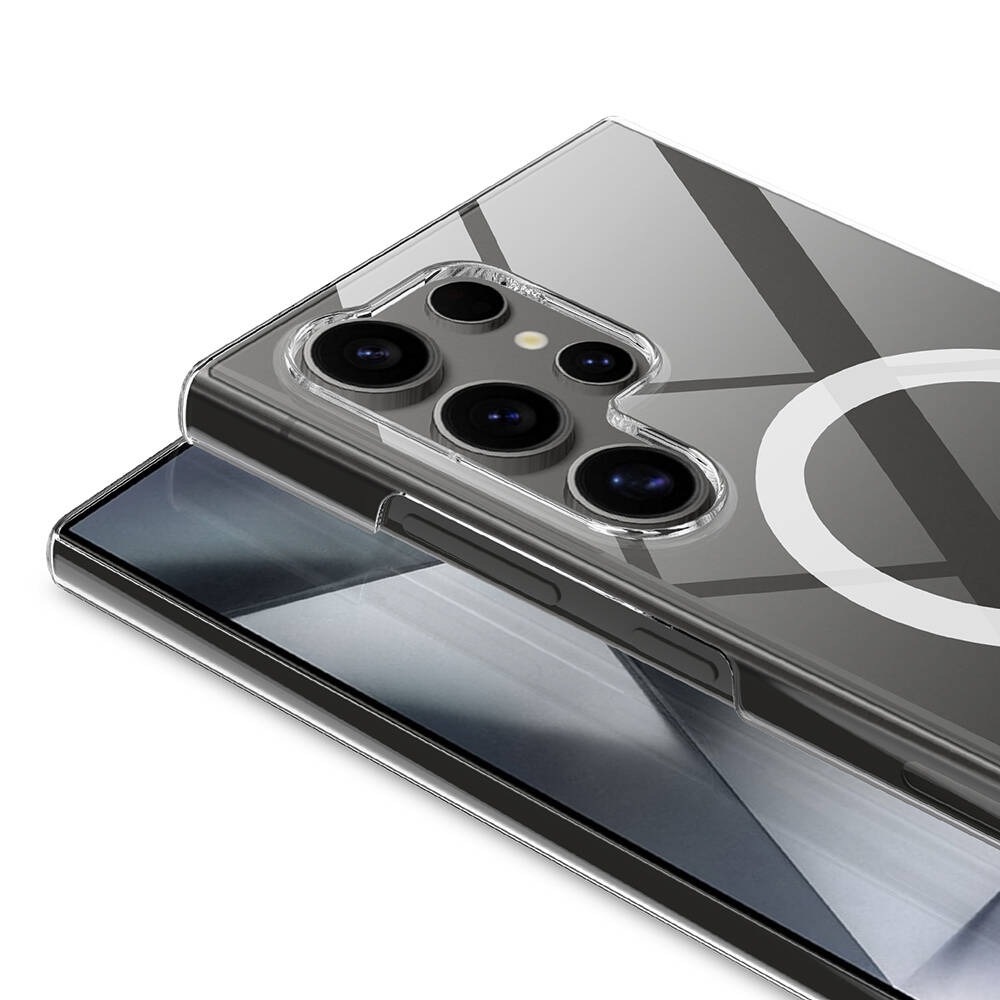 Galaxy S24 Ultra Kılıf Kamera Korumalı M-safe Sert PC Zore Porto Kapak - 5